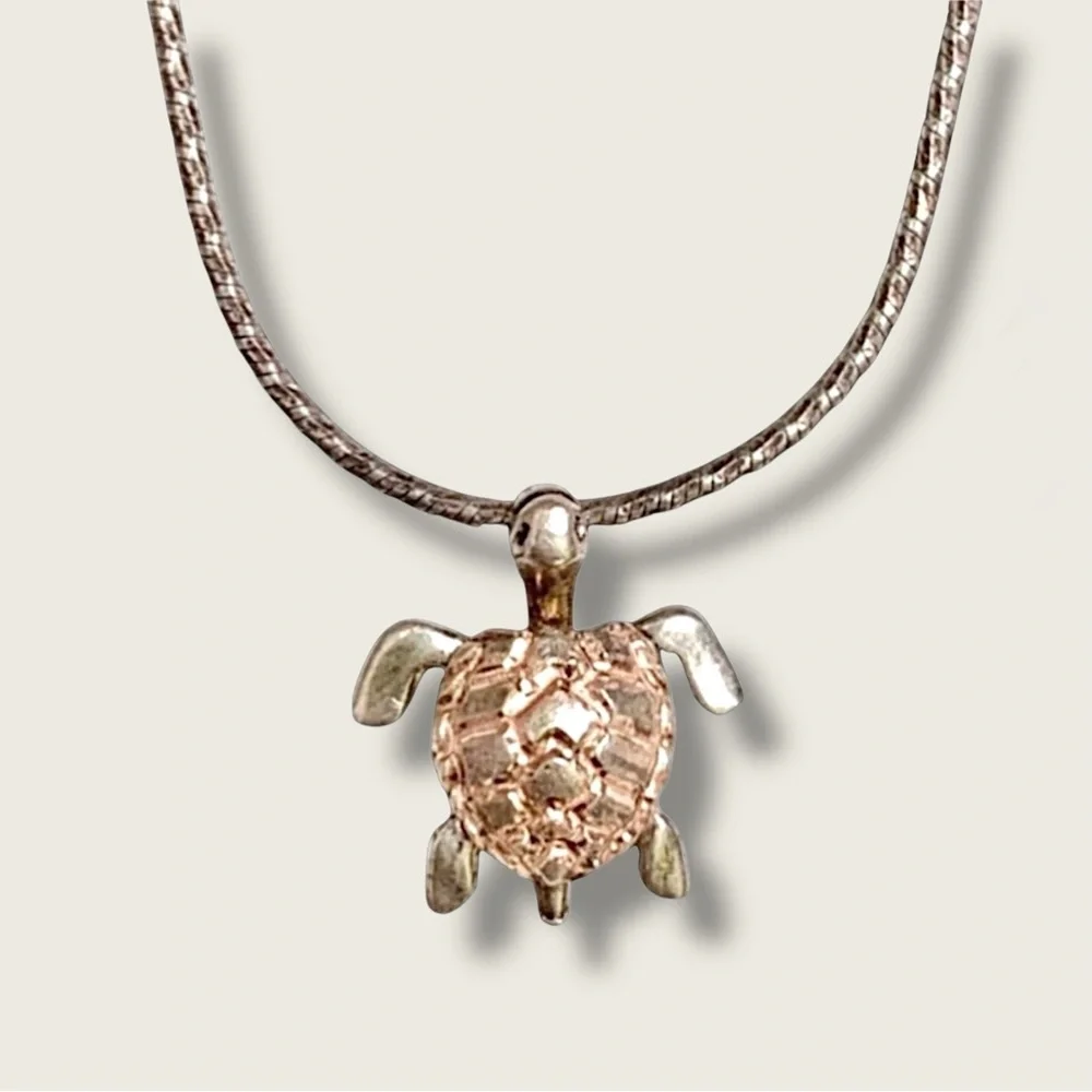 925 Sterling Silver Necklace Turtle